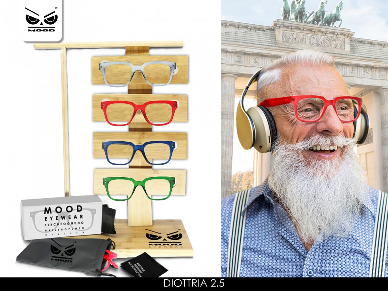 Occhiali da vicino berlino mood eyewear- diottria 2,5