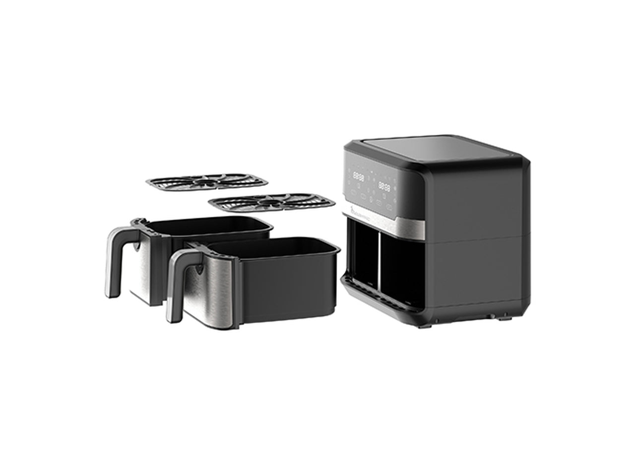 Friggitrice ad aria rocket duo 900 9L 2400W con doppio cestello e 11 programmi