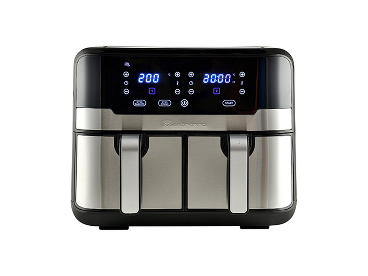 Friggitrice ad aria rocket duo 900 9L 2400W con doppio cestello e 11 programmi