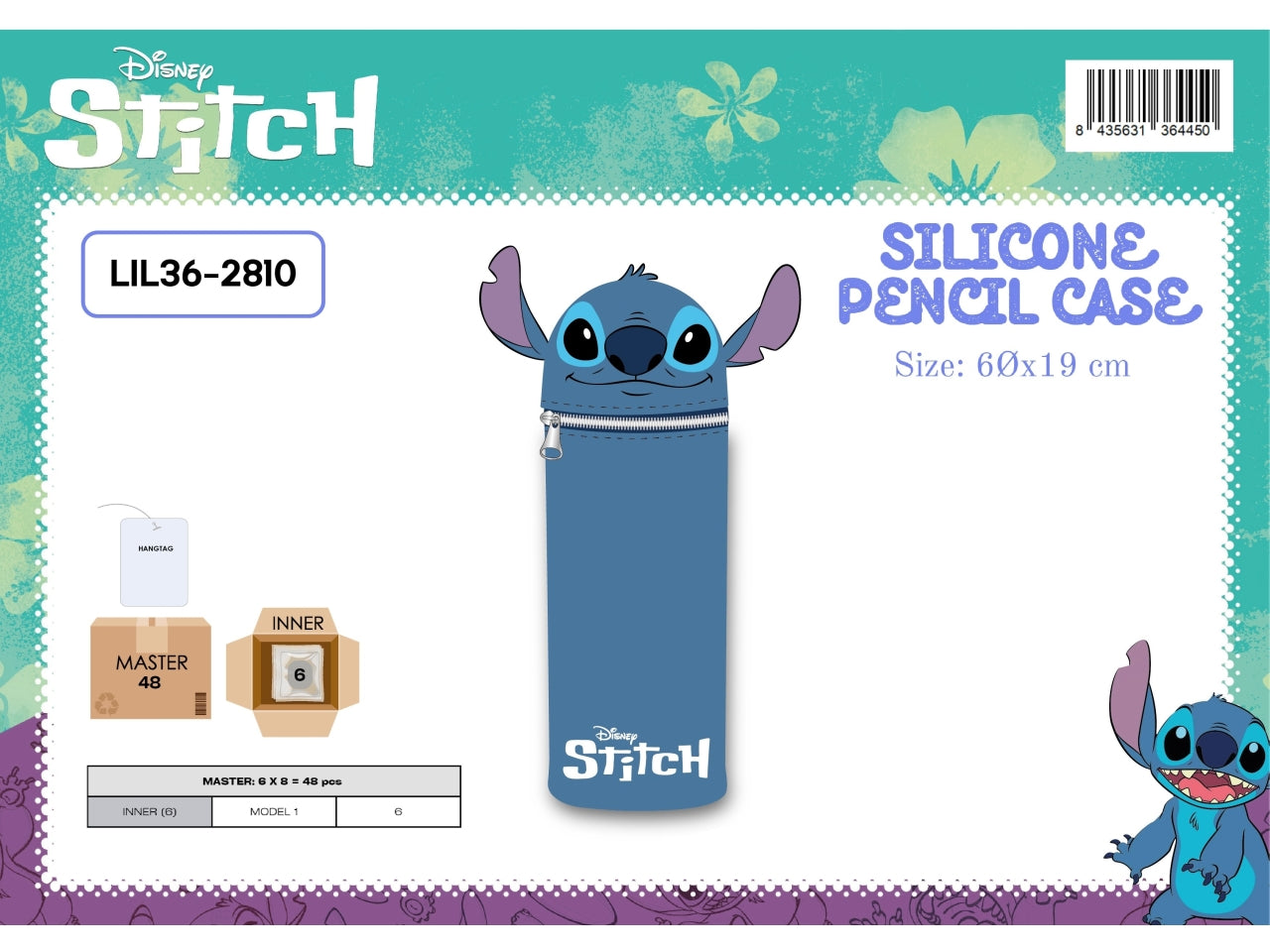 Stitch Silicone astuccio 6 X19cm