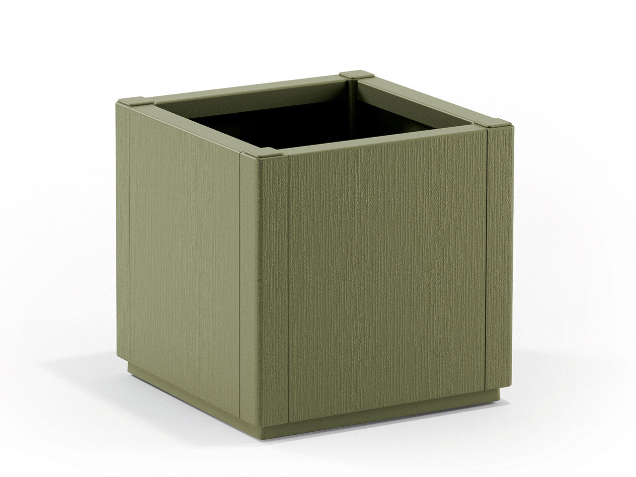 Ethica fioriera quadra 38l 36x36xh.35cm verde oliva$