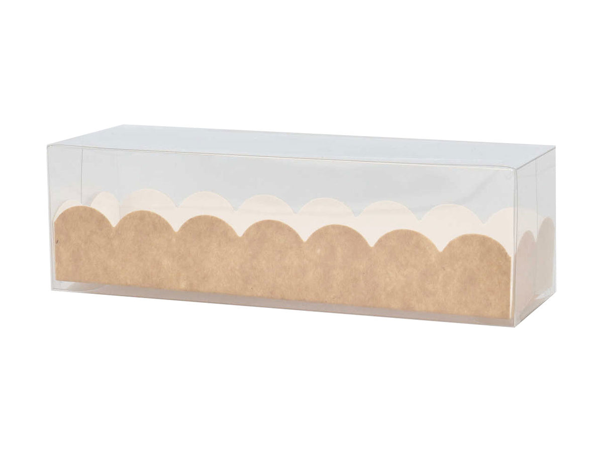 Nature astuccio in pvc con vaschetta 16x5x5cm, ideale per macarons