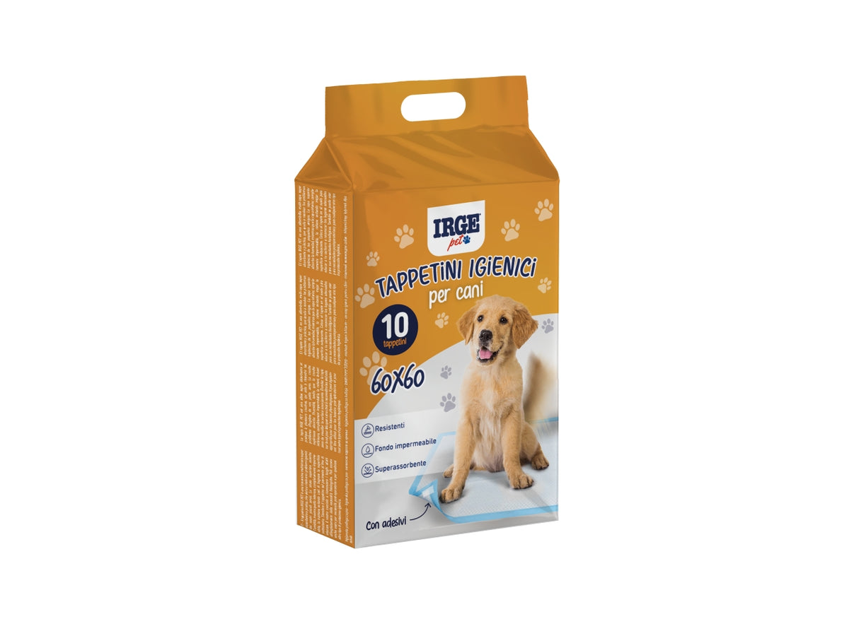 Tappetini igienici per cani 60x60cm confezione da 10 tappetini