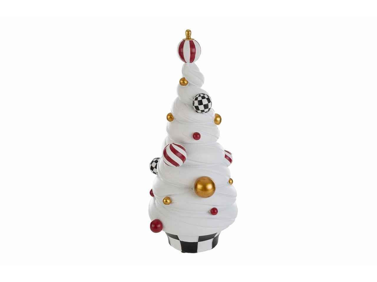 Albero natalizio 32,5cm in resina black royal