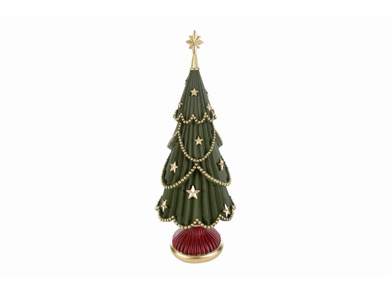 Albero natalizio 40cm in resina gold star