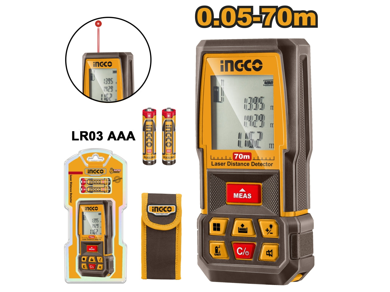 Metro laser 0,05-70mt