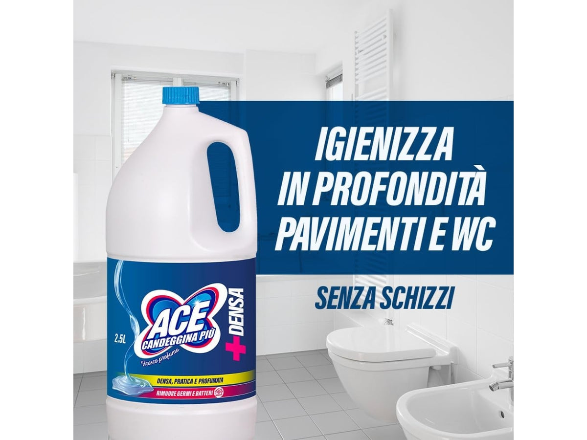 Ace candeggina denso piÃ¹ blu formato da 2,5lt $
