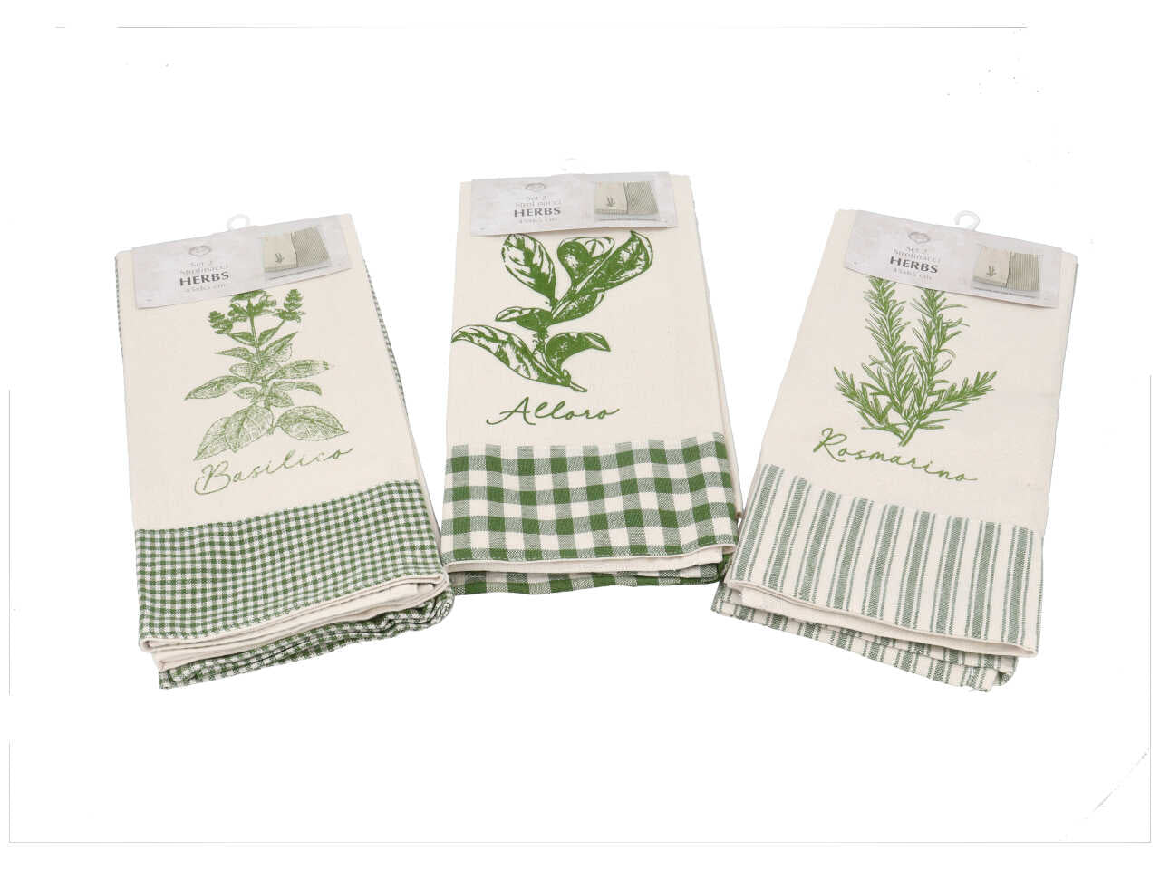 Herbs strofinaccio 45x65cm la confezione contiene 2 pezzi