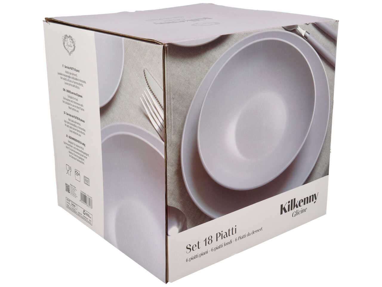 Set 18 piatti linea Kilkenny di colore glicine