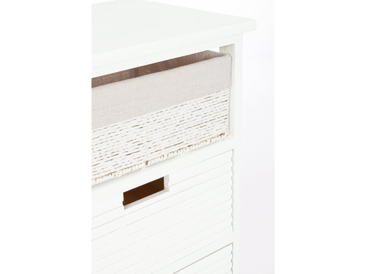Leonie cassettiera 3 cassetti 40x29xh.58cm bianco