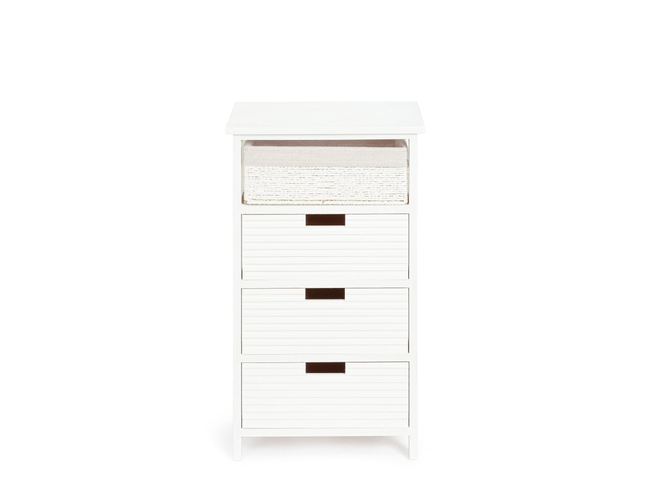 Leonie cassettiera 4 cassetti 40x29xh.73cm bianco