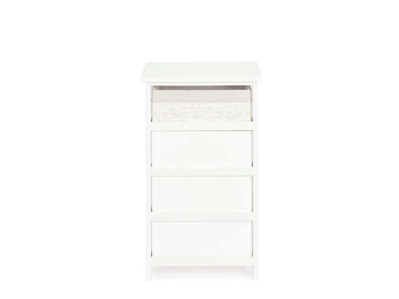 Leonie cassettiera 4 cassetti 40x29xh.73cm bianco