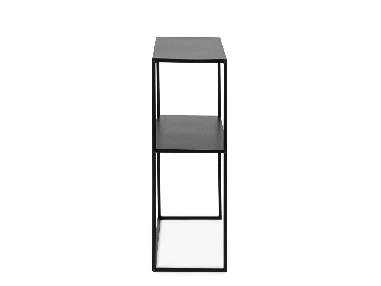 Alrik consolle 2 piani rettangolare nero 78xh.78cm