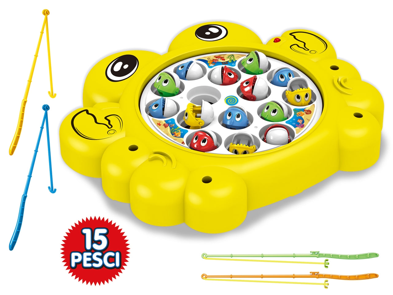 Teo's gioco pesca granchio 15 pesci assortiti ortiti
