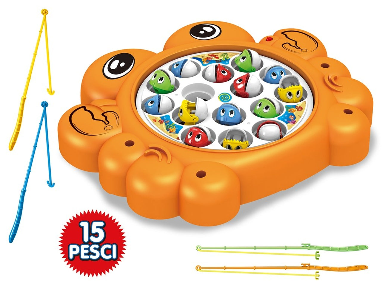 Teo's gioco pesca granchio 15 pesci assortiti ortiti