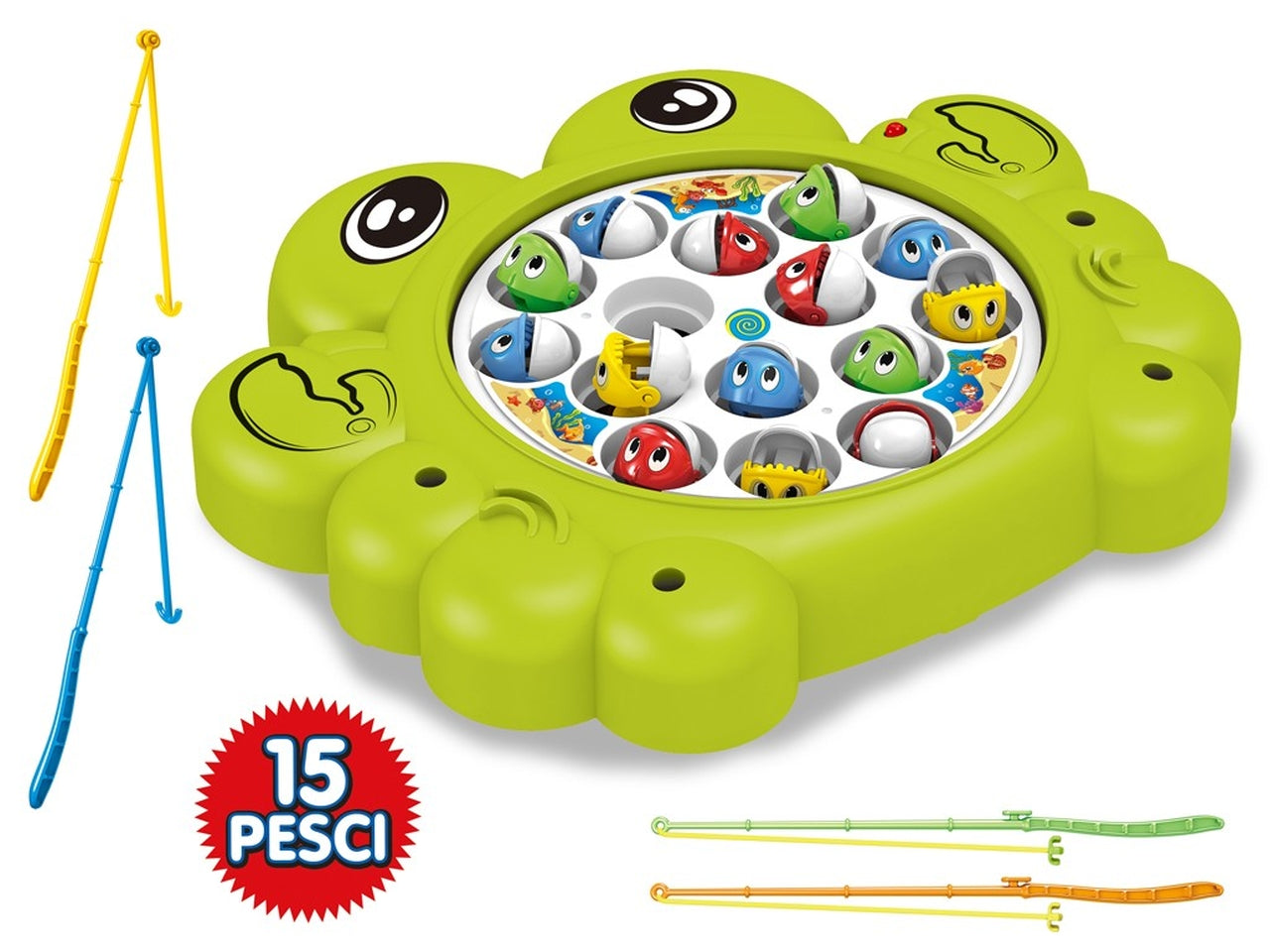 Teo's gioco pesca granchio 15 pesci assortiti ortiti