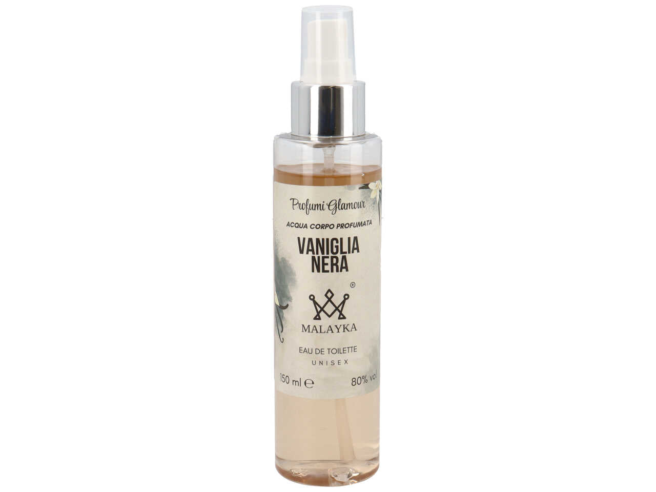 Acqua profumata unisex 150ml Vaniglia Nera $