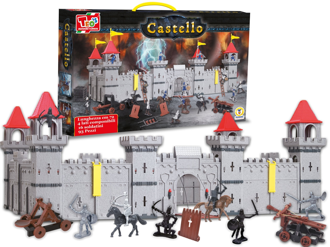 Teo's castello medievale 72x50x33cm