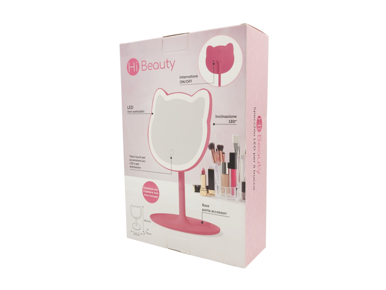 Specchio led gatto
