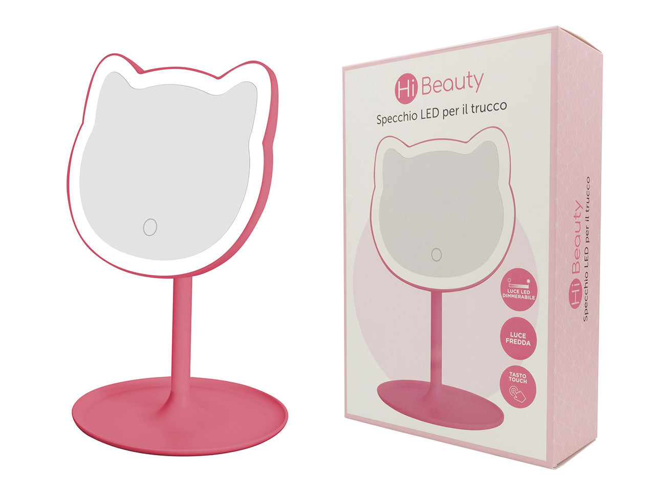 Specchio led gatto