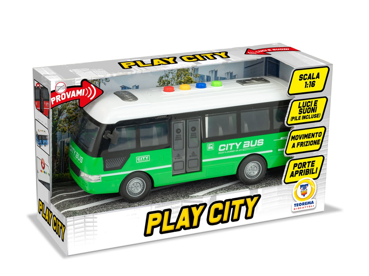 Play city bus a frizione luci e suoni assortiti