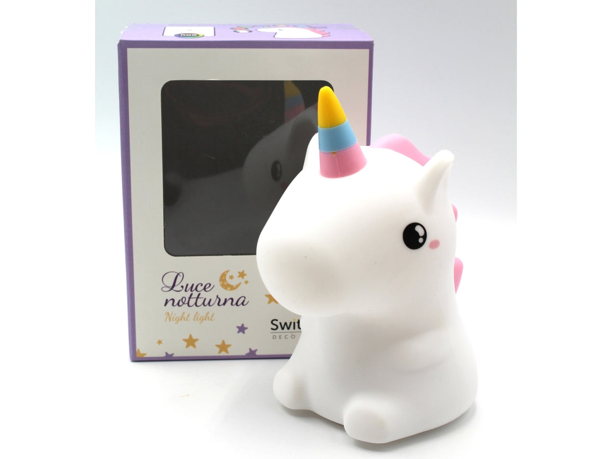 Luci notturne assortite a forma di pulcino, stella, unicorno e cane