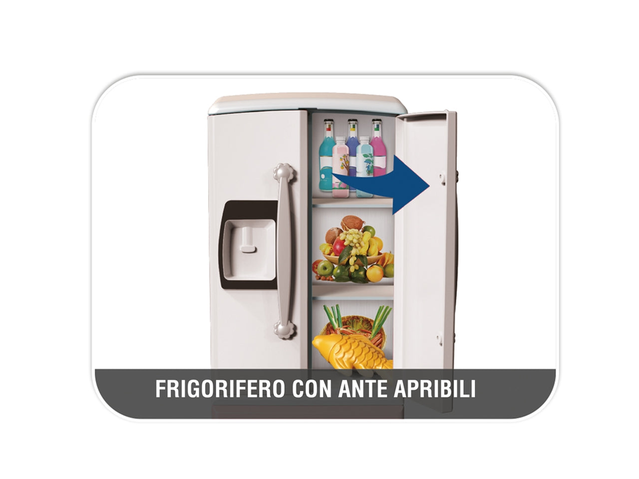 Grande chef frigorifero piastra con luci e suoni