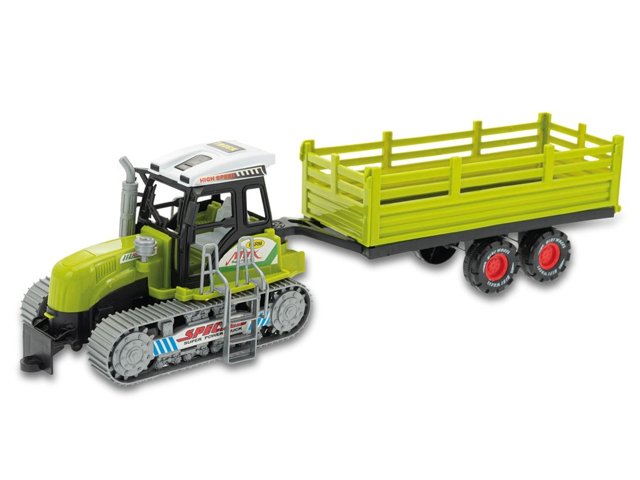 Linea verde trattore con rimorchio a frizione