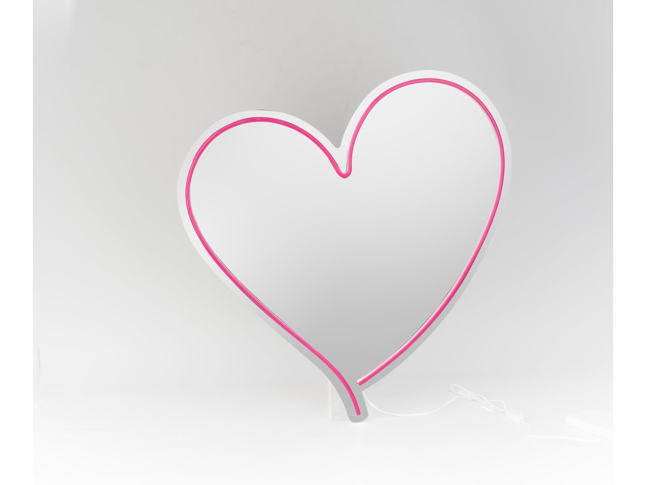 Specchio acrilico a forma di cuore