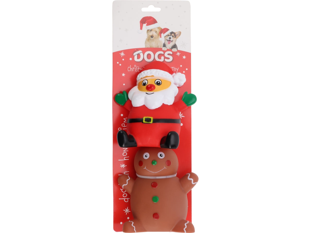 Gioco per cani natalizio 2 pezzi 12cm