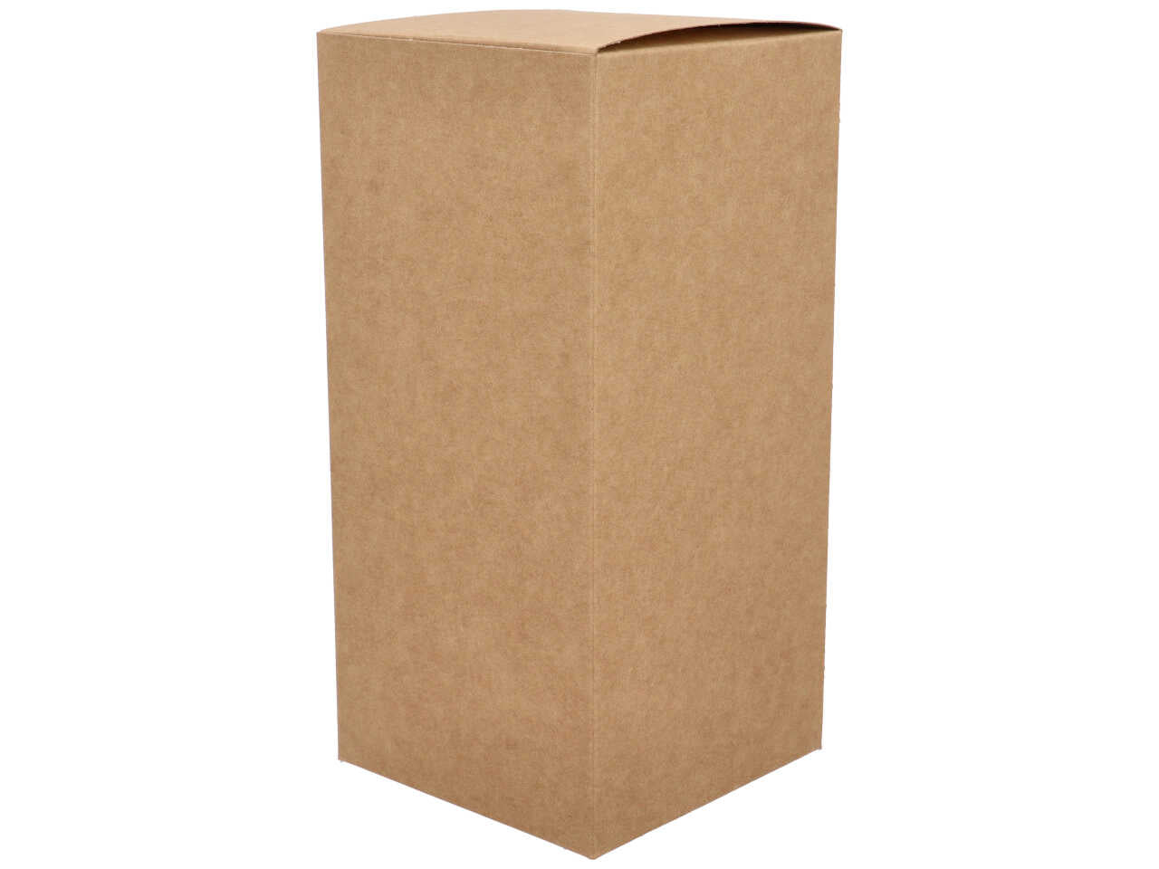 Scatola con coperchio avana 12X12X25cm