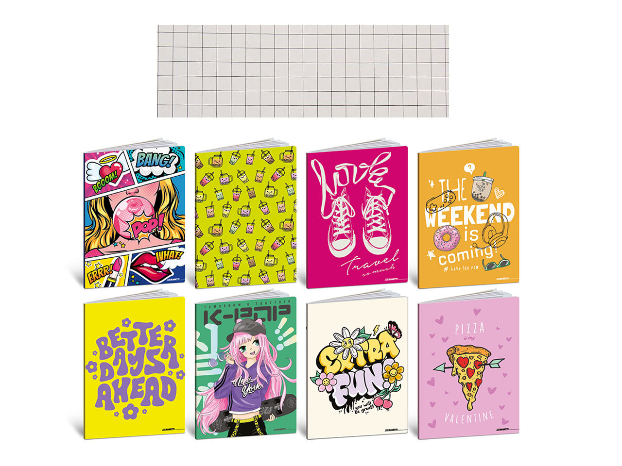 Quaderno maxi teen girl 20fg+1 confezione da 10 pezzi rigatura 5M