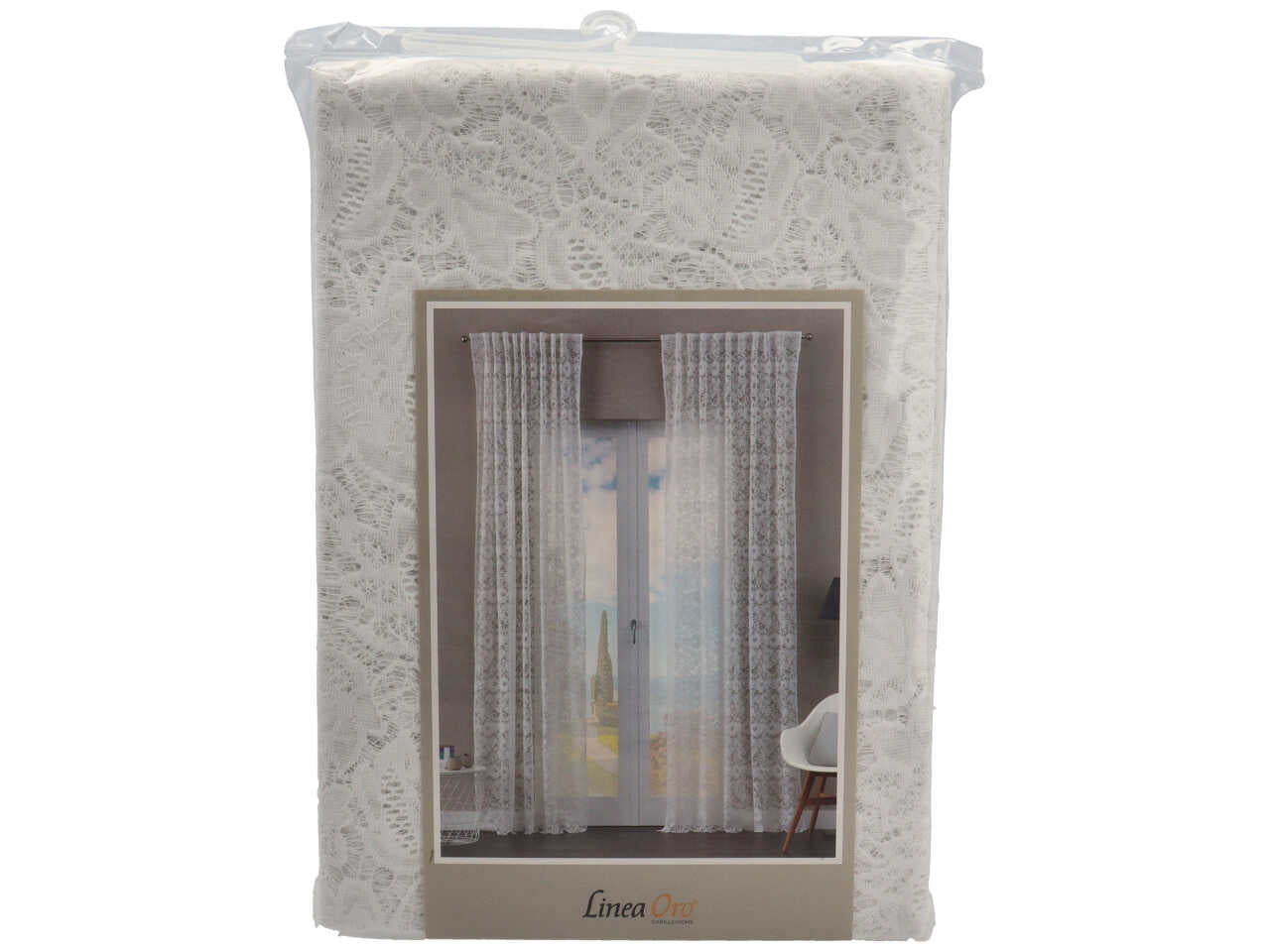 Cleopatra pannello singolo cm 140x280 con fascia di colore naturale
