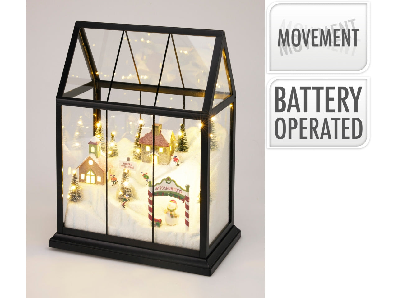 Scenario serra con led 25x33cm