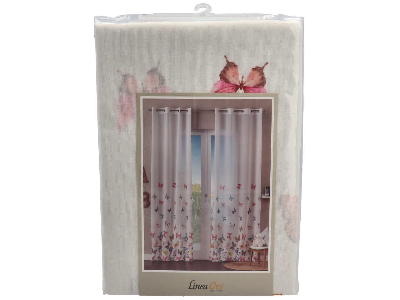 Baby pannello tenda cm 140x280 con borchie baby butterfly