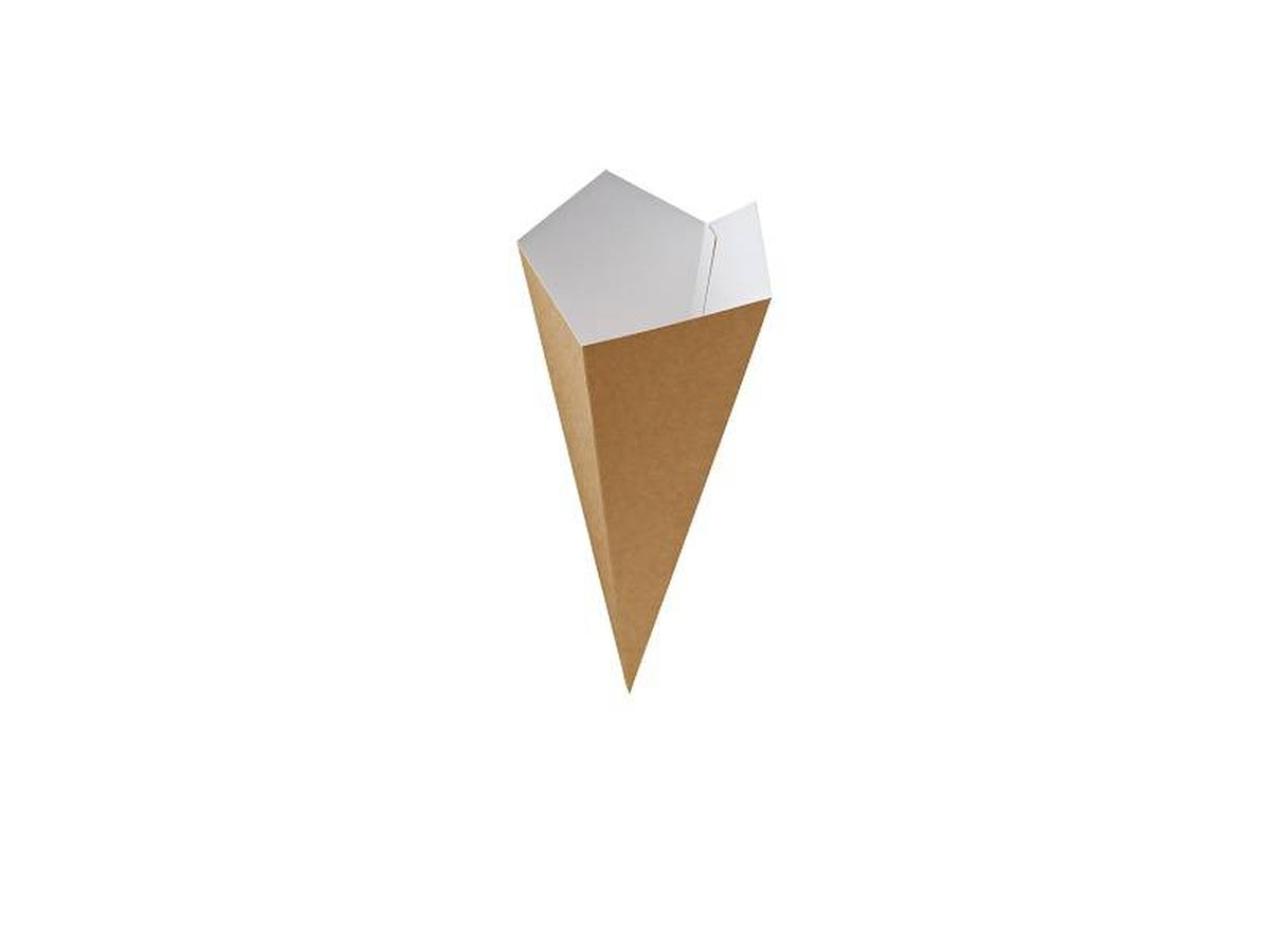 Street food cono da fritti 200 ml 7x7x17,5cm confezione da 50 coni