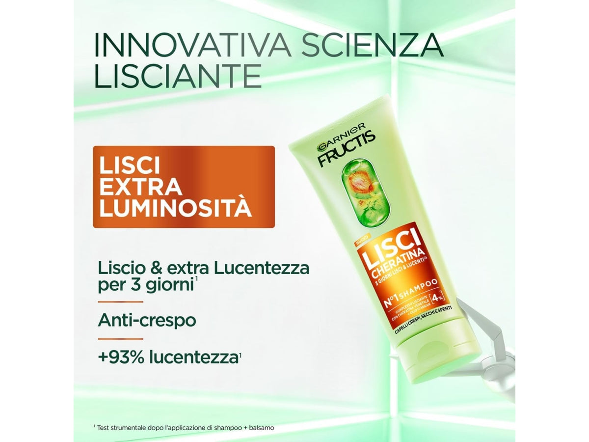 Garnier fructis shampoo keratin sleek 200ml