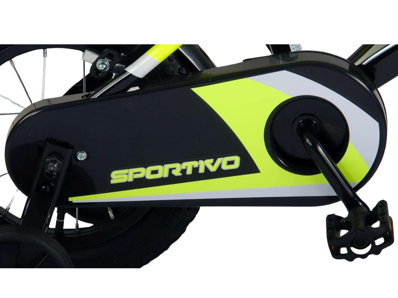 Bicicletta bimbo sportivo 12 giallo/nero