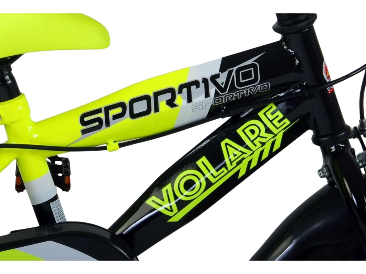 Bicicletta bimbo sportivo 12 giallo/nero