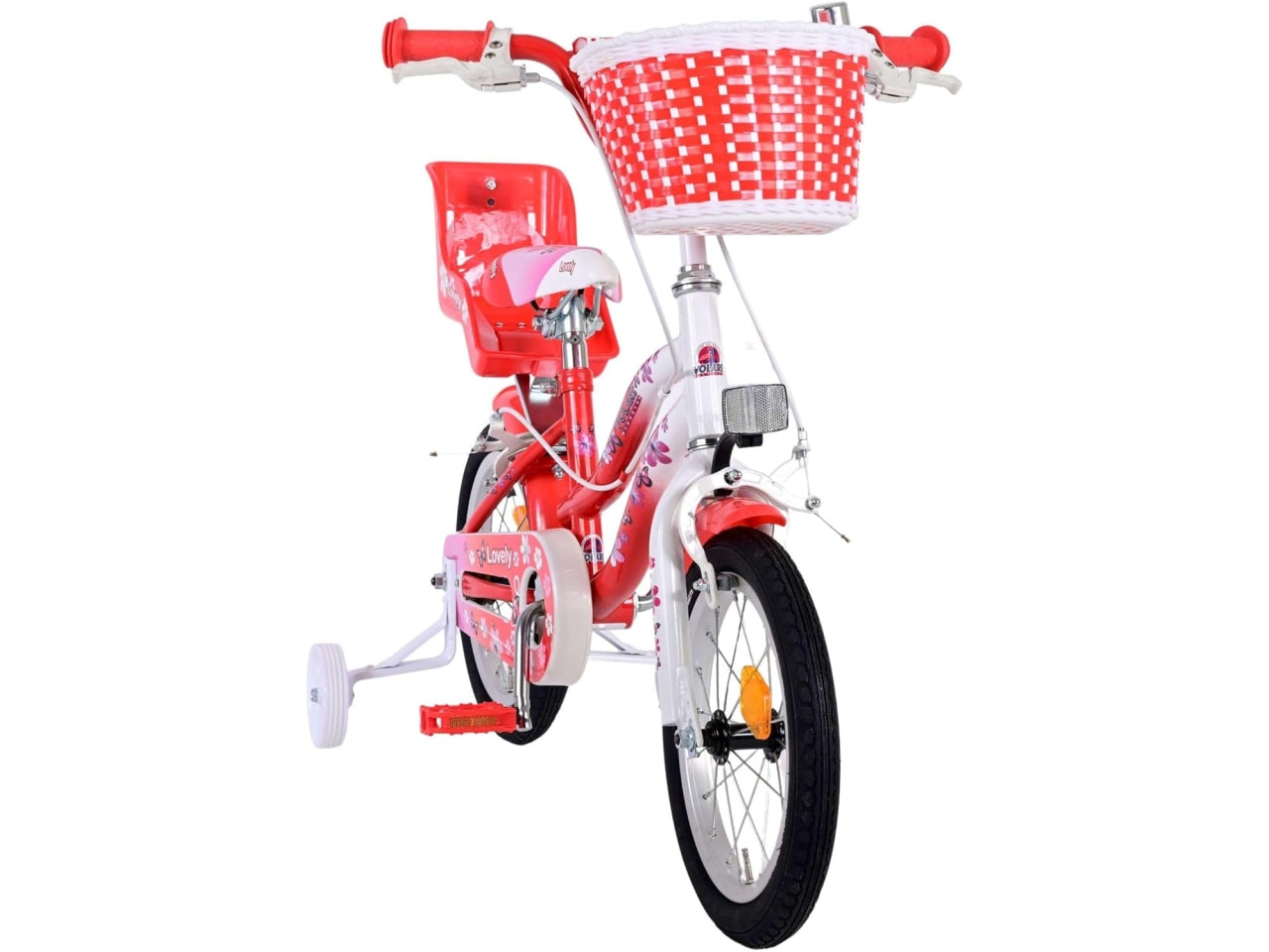 Bicicletta bimba volare 14 lovely rosso/bianco