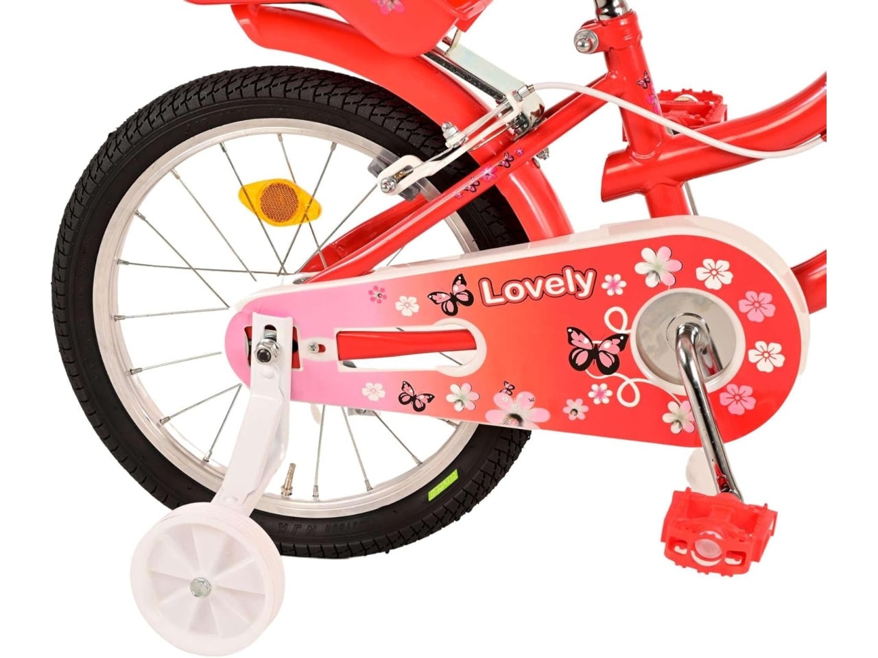 Bicicletta bimba volare 16 lovely rosso/bianco