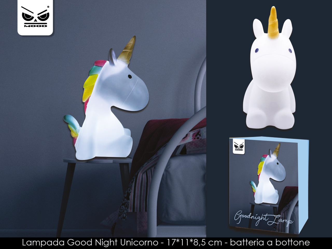 Lampada dolce notte unicorno
