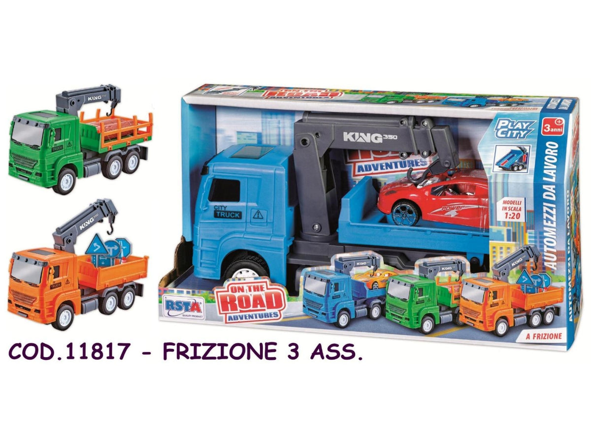 Automezzi da lavoro a frizione - disponibile in 3 assortimenti