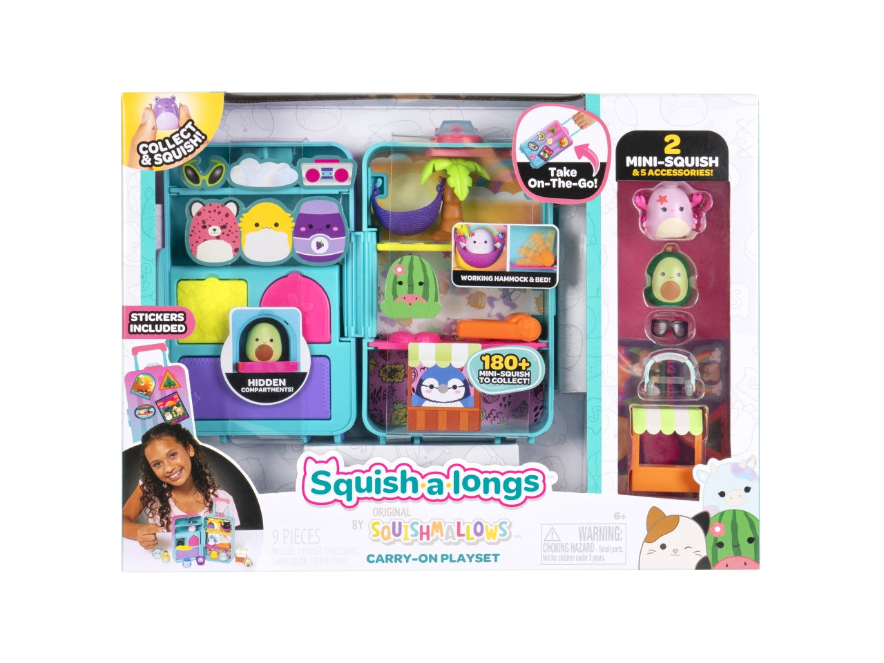Squish a longs playset Trolley con accessori e personaggi