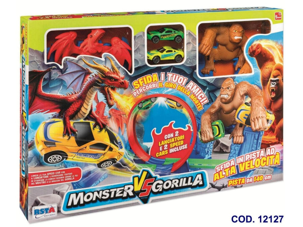 Pista velocita' monster vs gorilla 140cm