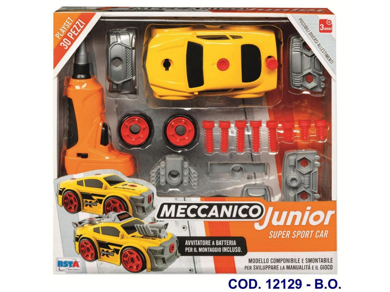 Set meccanico junior sport car
