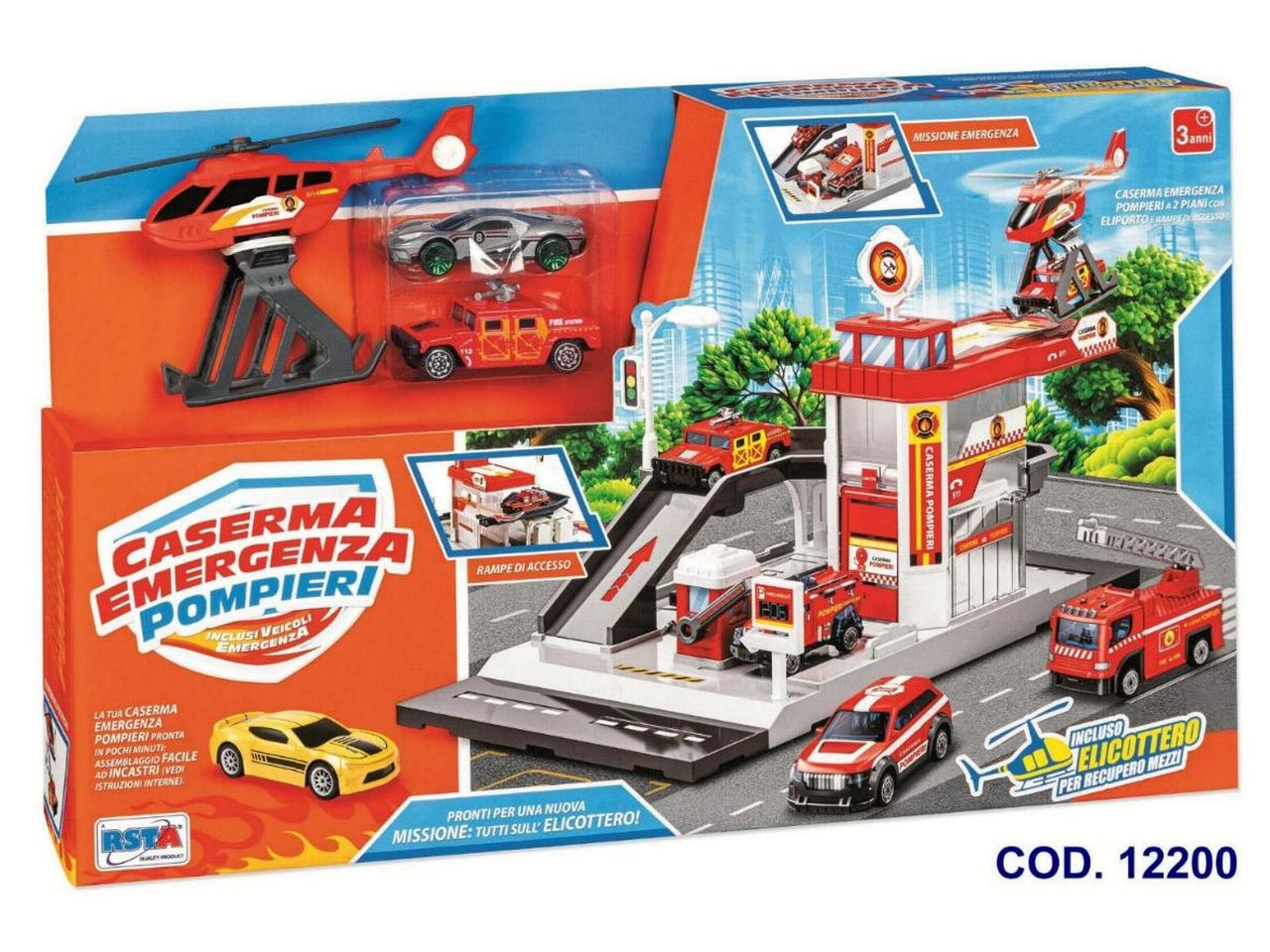 Playset caserma emergenza pompieri