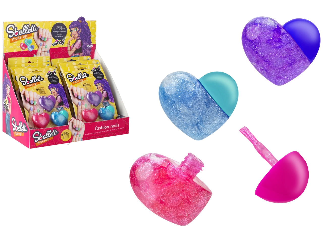 Sbelletti confezione smalti cuore set  3 pezzi