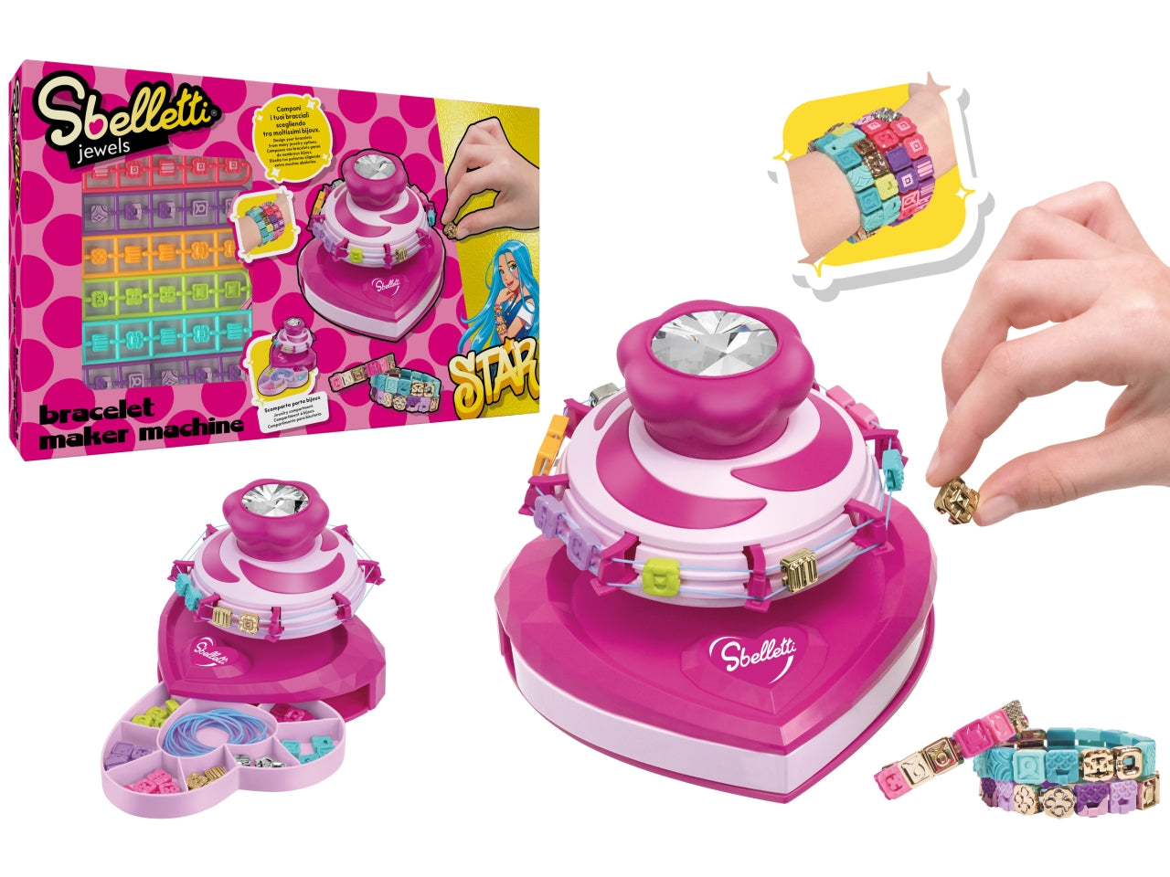 Sbelletti macchina crea braccialetti set da 216 pezzi