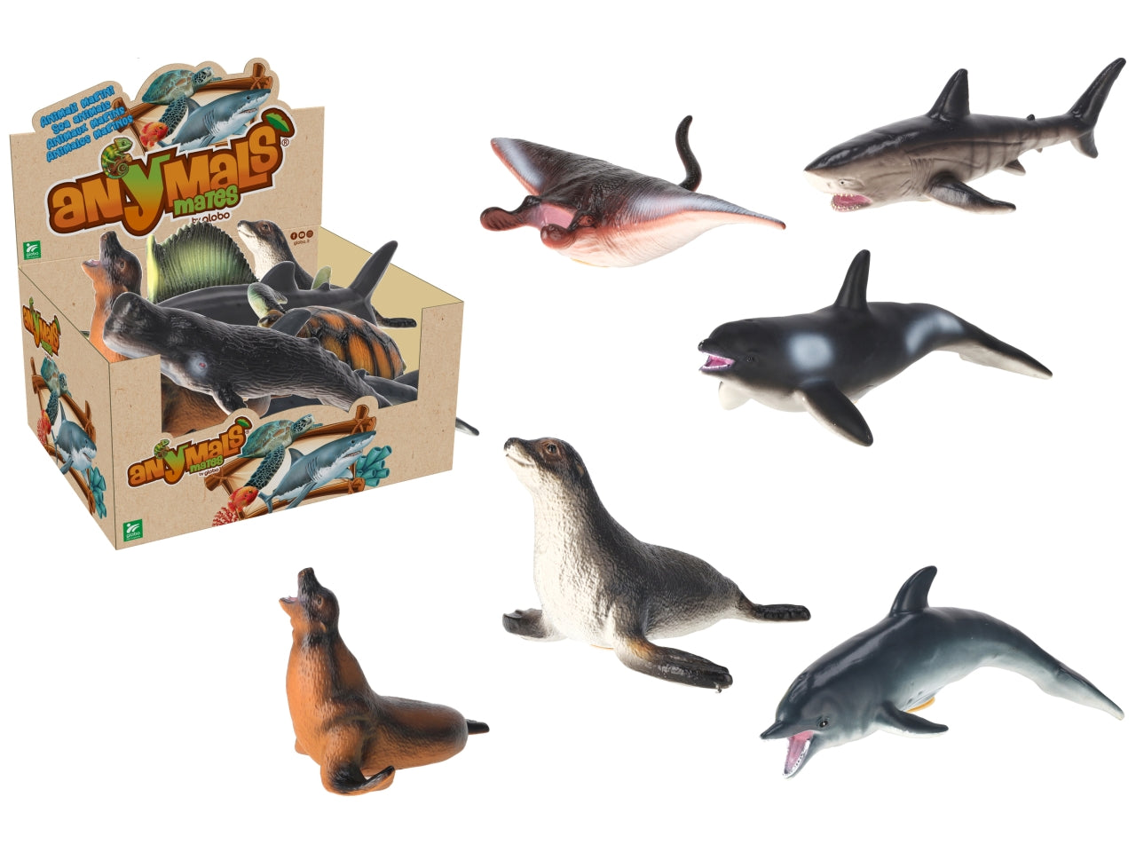 Anymals' mates animali soffici marini 30x11cm assortiti